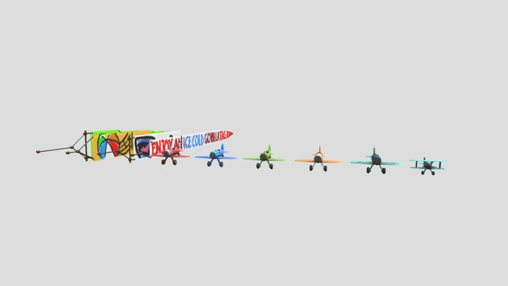 Gorilla Tag Plane Assets – Modello 3D gratuito STL