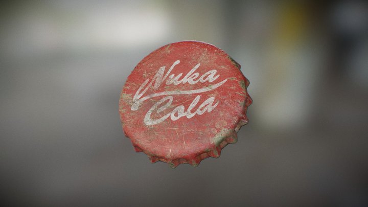Nuka Cola Bottle Cap 3D Model