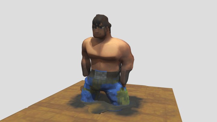 seqLL Age Of Empires Villager 3D Model