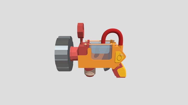 Blaster Draft 3D Model