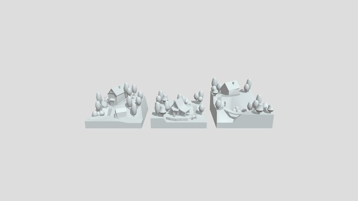 Grandma's House - Blockout 3D Model