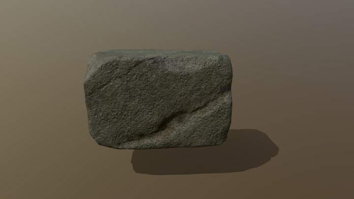Weathered Stone Brick - Free 3D Model – Free 3D Model STL