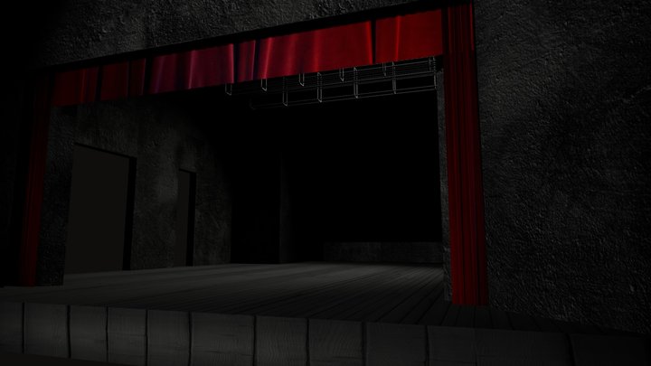 Theatre stage 3D Model
