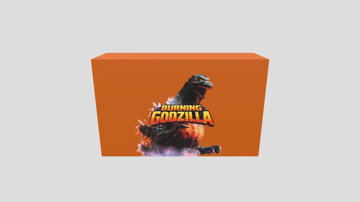 burning godzilla toy 3D Model