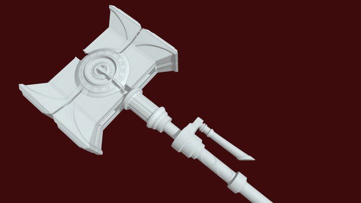Jayce Hammer Arcane 3D Model