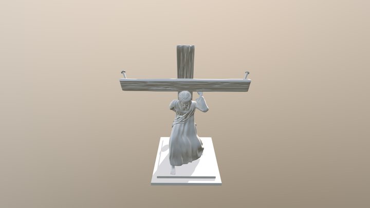 3d Printing Jesus Phone Holder 3D Model
