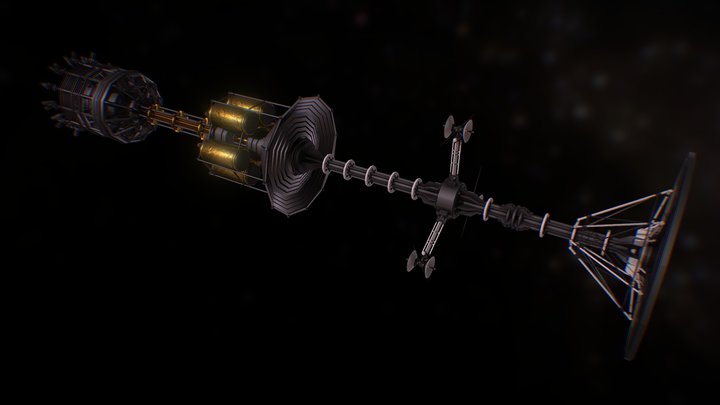 Antimatter Starship - Revenant-1 3D Model
