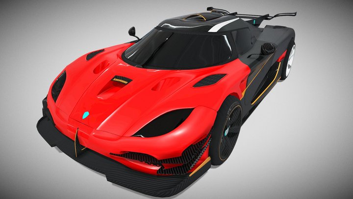 Goofy Koenigsegg One:1 - Free 3D Model