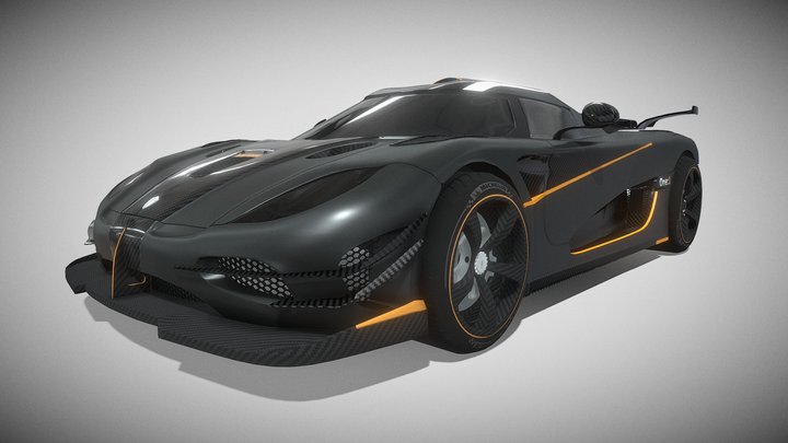 Goofy Koenigsegg One:1 - Free 3D Model