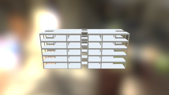 Estrutura em Portico 3D Model