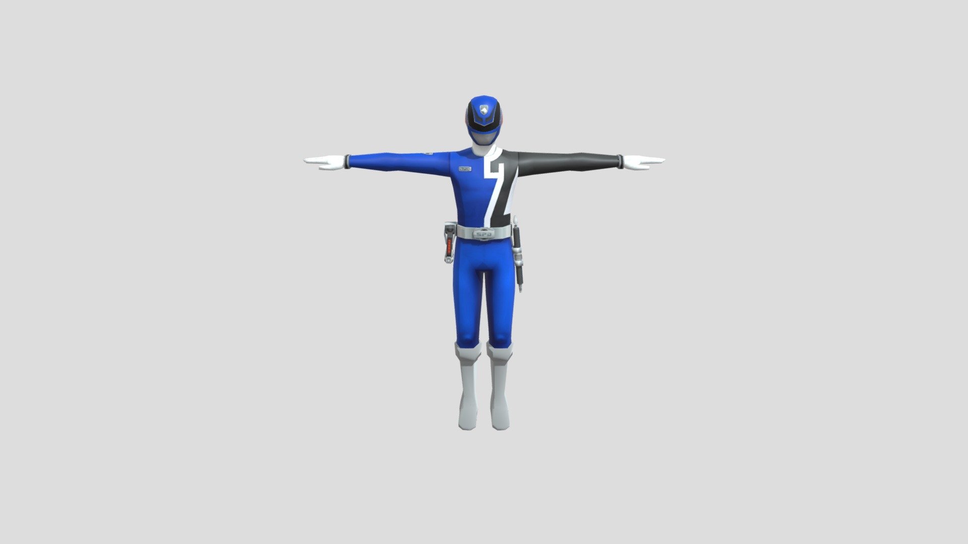 S.P.D. Blue Ranger - Power Ranger - Download Free 3D model by ...