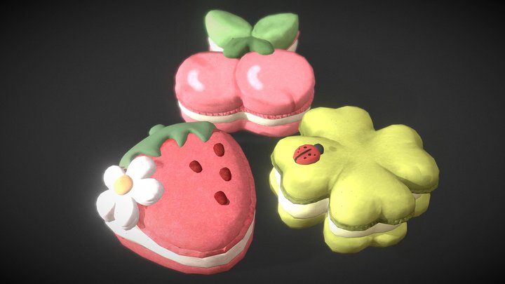 Macaroon 3D models - Sketchfab