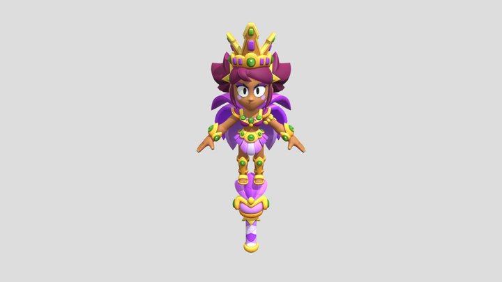 Mandy-brawl-stars-carnaval-skin-t-pose 3D Model