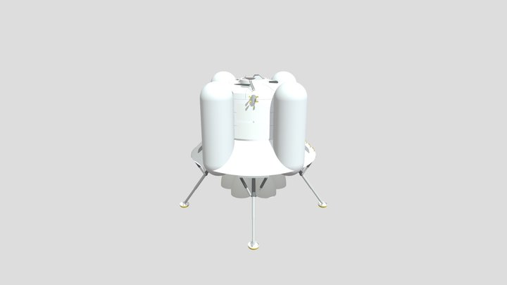 Human Mars Lander 3D Model