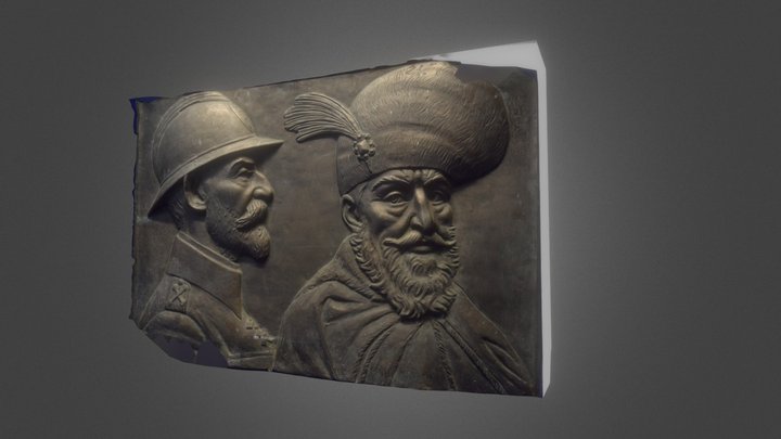 Placheta Ferdinand I - Mihai Viteazul 3D Model