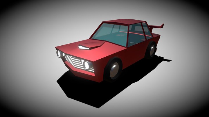 Low Poly Car 3D Model