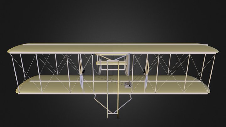 Wright Brothers Plane 3D Model