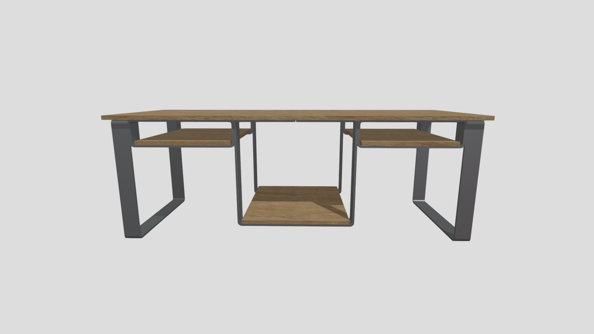 Wood Sheet Metal AV Table Download Free 3D Model By Baldev Ranna 