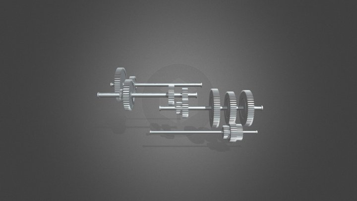 Gearbox Assembly 3D Model