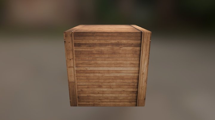 Holzkiste 3D Model