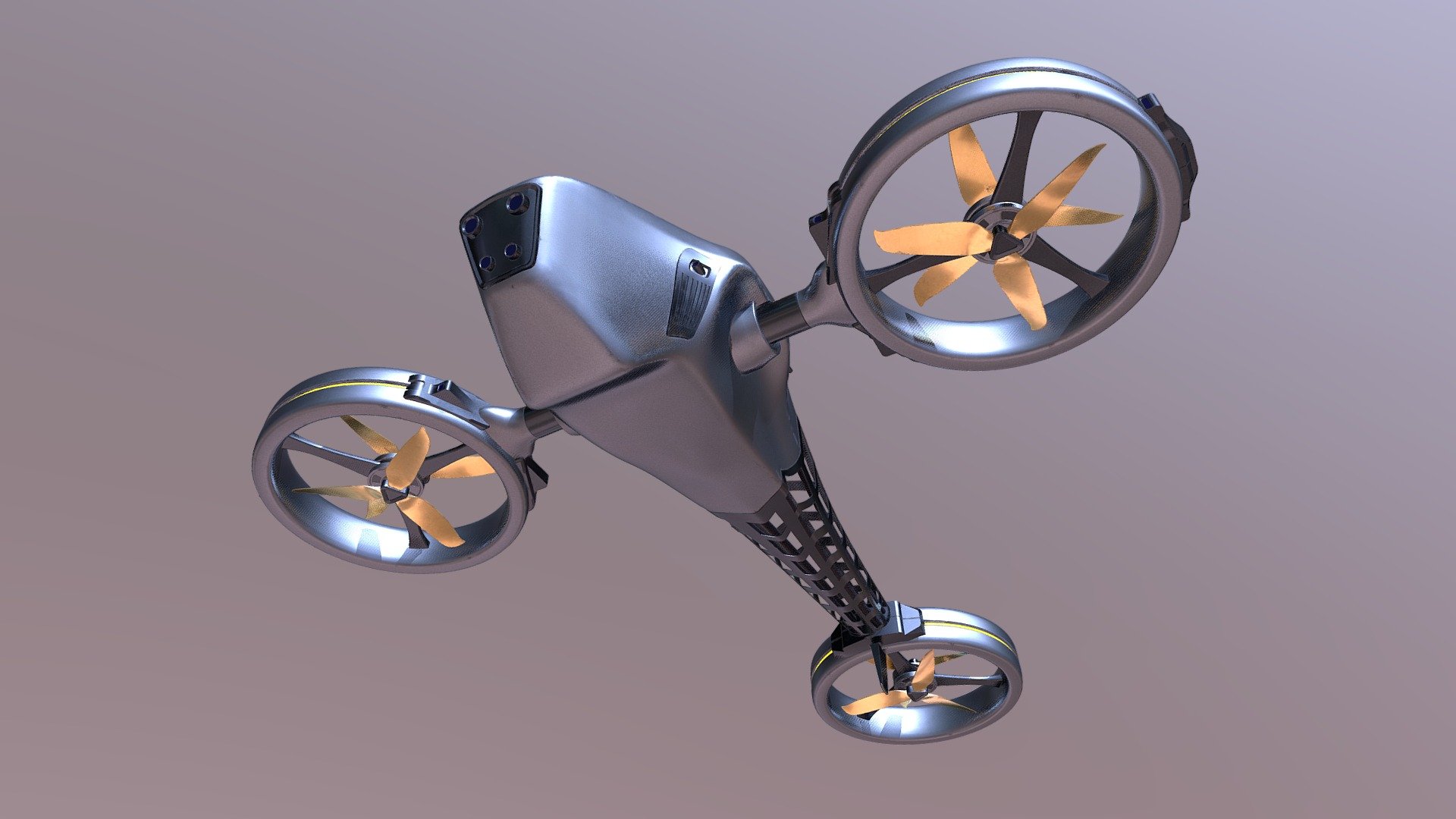 Sci- Fi Surveillance Drone — Sketchfab embed 3D viewer