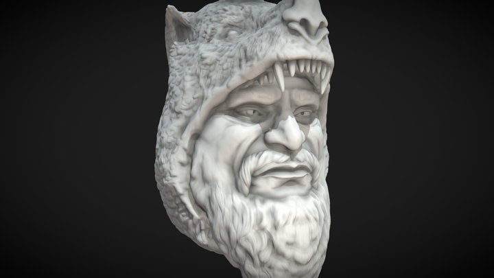 Old Man head Sculpt 3D Model