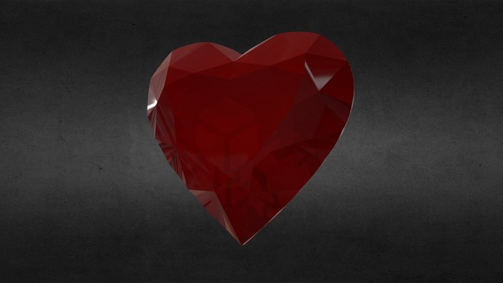 Heart Diamond 3D Model
