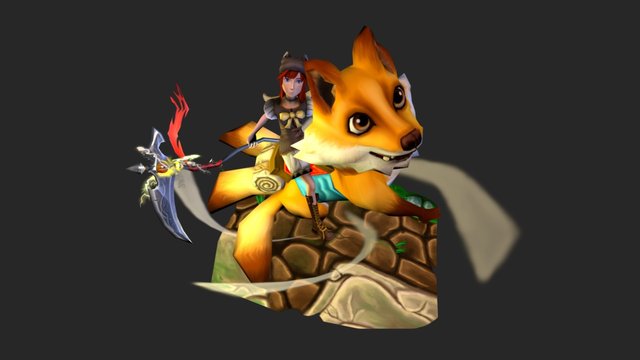 Scythe Girl 3D Model