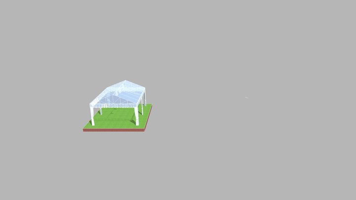 20ft x 26ft Clear Achilles Tent 3D Model