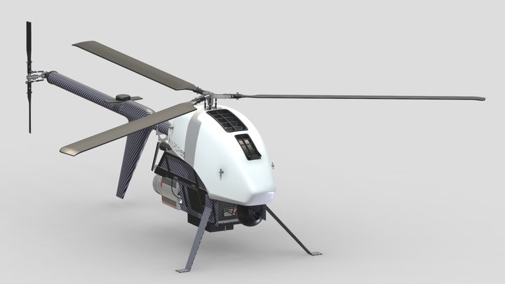 Vapor 55 UAV Helicopter 3D Model