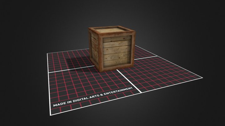 Crate 3D Model