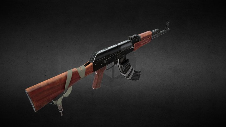 [Free] Russian AKM 3D Model