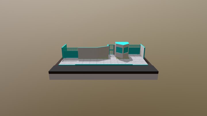 Calçada principal 3D Model
