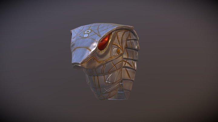 Serpent Guard's Helmet 3D Model