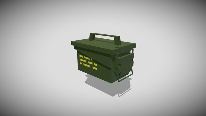 Ammo box - Low Poly Model 3D Model