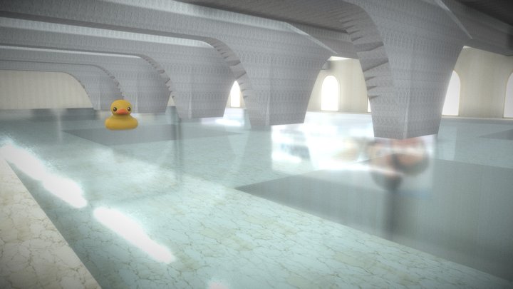 Liminal Pools Scene 3D Model