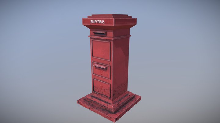 Old Dutch Mailbox 3D Model