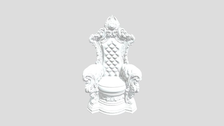 Majestic Throne 3D Model
