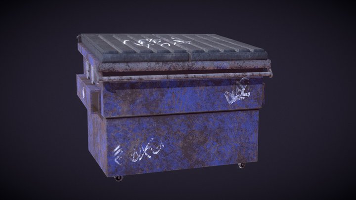 Dumpster | FREE GAME ASSET | Agustin Honnun 3D Model