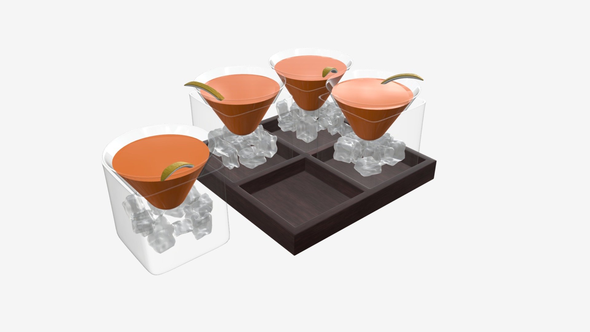 cocktails on stand