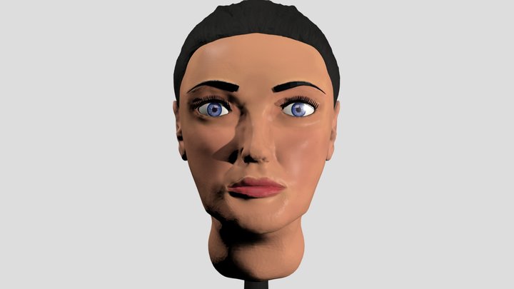 Woman Head 3D Model