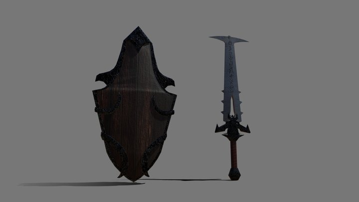 SwordShield 3D Model