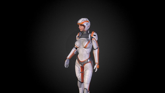 Sci-fi Girl 3D Model