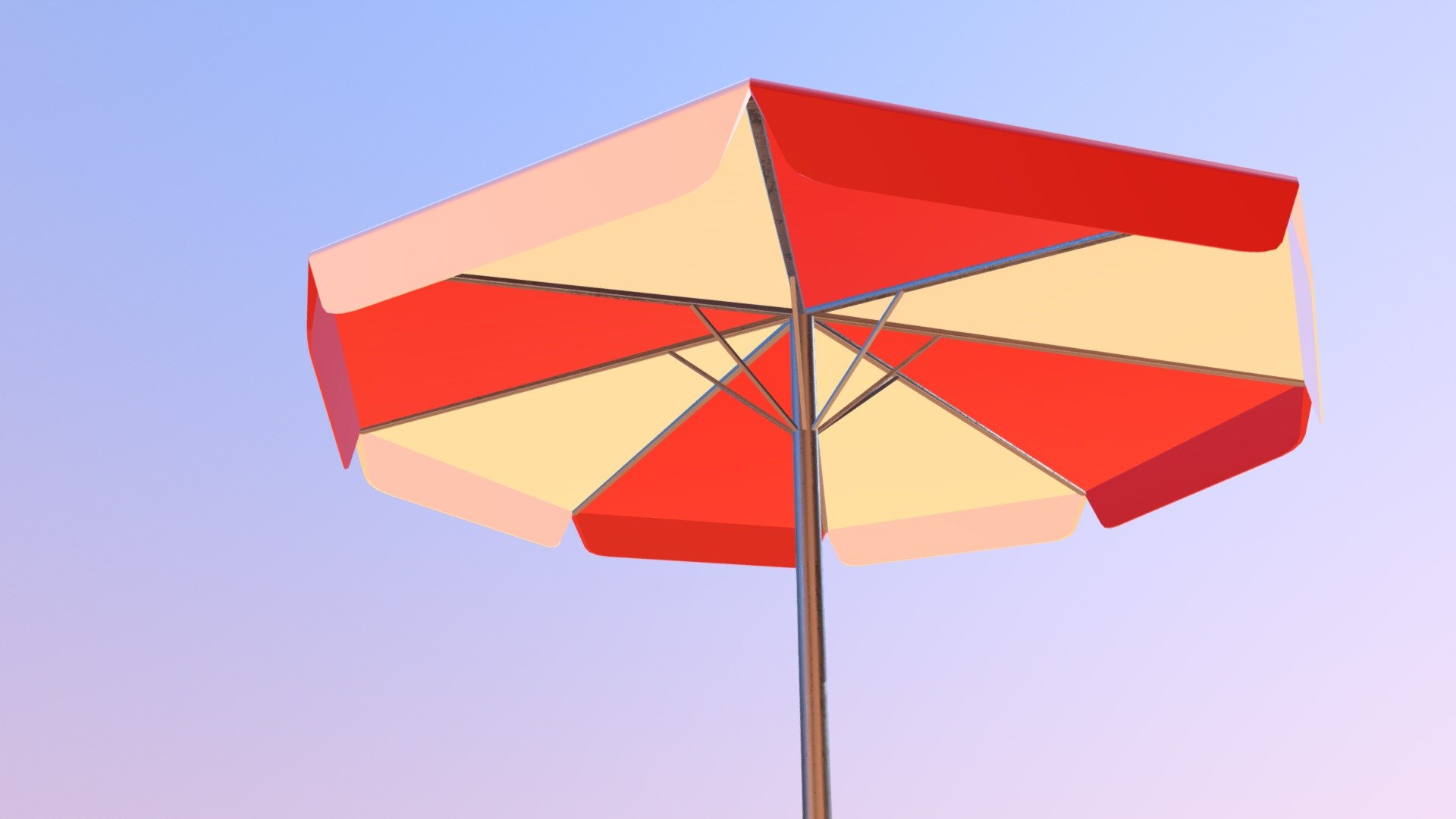 Patio Umbrella 3D model by Eugene Malashok (reykt) [5c6160d] Sketchfab