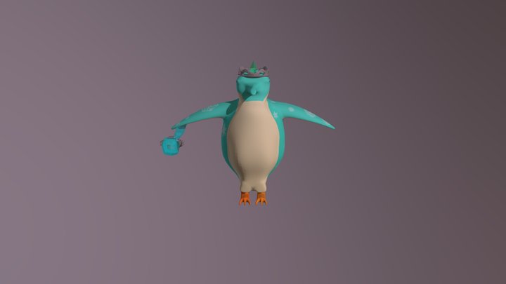 Guinevere the Empress Penguin 3D Model