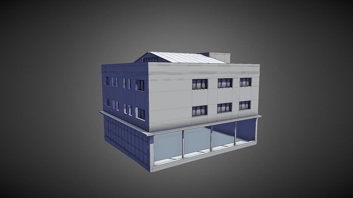 Edificio Brick 3D Model