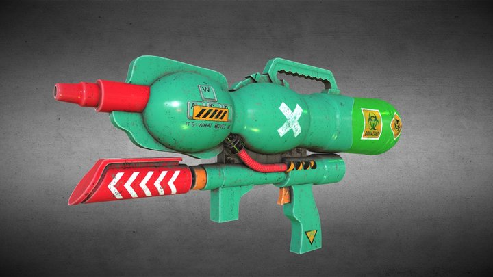 Biohazard Fluid Weapon 3D Model