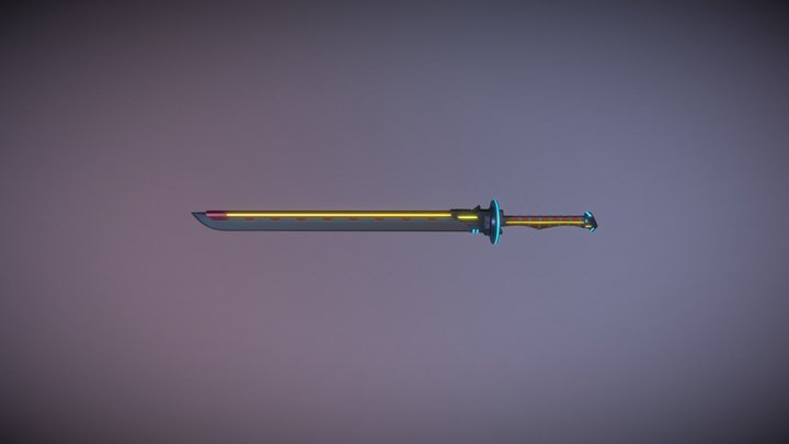 【练习】"刀"(Sword) 3D Model
