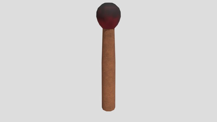3D Modeled Matchstick 3D Model