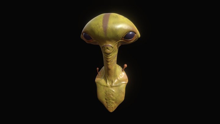 Alien_Green 3D Model